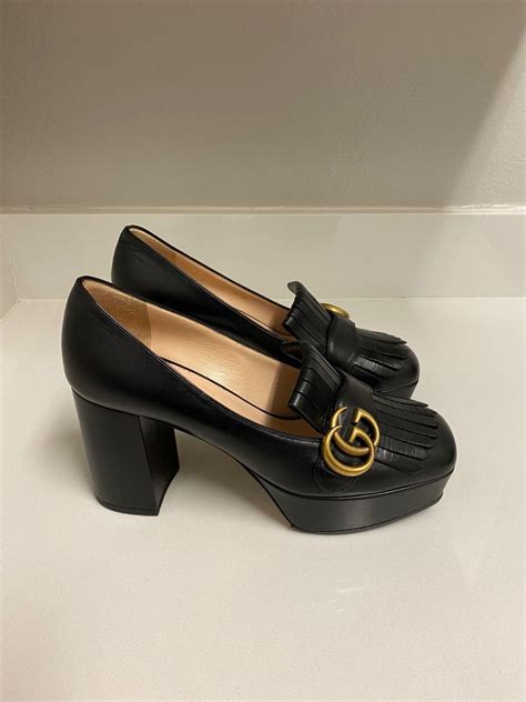 gucci marmont shoes black|gucci marmont outlet.